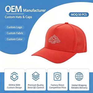 OEM Custom 3D Embroidery logo Snapback <b>Hats</b> 5 Panel Caps Nylon Unstructured <b>Hats</b> - Product Image 1