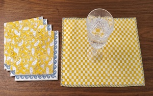 Indian Hand <b>Block</b> <b>Printed</b> Cotton Placemats - Product Image 2