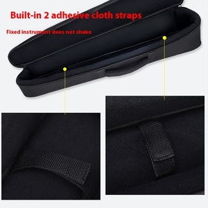 Étui de transport portable à bandoulière unique en tissu Oxford noir pour clarinette électrique, capacité de rangement de 5000, résistant à l'eau, pour instruments à vent - Product Image 3