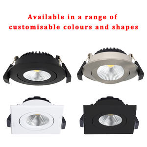 Plafonnier encastré anti-éblouissement ERP moderne, CRI90, boîtier COB, gradation progressive, LED durable pour l'intérieur - Product Image 1