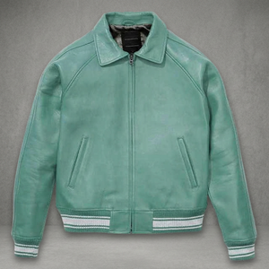 Chaqueta de cuero de oveja auténtica, abrigo de invierno Formal con cuello de plumón y cremallera Original para hombres y mujeres, proceso recubierto ODM - Product Image 3