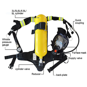 Vente flash : Appareil respiratoire d'urgence incendie haute pression SCBA 6L en acier, 60 minutes - Product Image 5