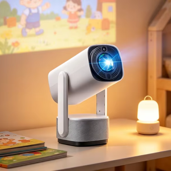 K2 Outdoor Camping Projector Built-in 5200mAh Battery 2+ Hours Playtime Portable Mini LED Beamer 200ANSI 720P 2+16G 4K Supported