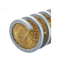 Brosse spirale en fil de laiton pour polissage des métaux, à bon prix