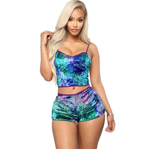 Pyjama en velours pour <span class=keywords><strong>femme</strong></span>, <span class=keywords><strong>ensemble</strong></span> de Lingerie, vêtements de nuit, printemps-été 2023 - Product Image 5
