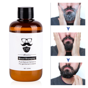 Shampoo nourrissant et hydratant à base de plantes de haute qualité pour la croissance de la <span class=keywords><strong>barbe</strong></span>, formule salon pour cheveux gras, 200 ml - Product Image 6