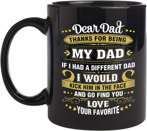 <span class=keywords><strong>Taza</strong></span> del Día del Padre para papá I Love My Dad Mug Eco-Friendly 11oz Sublimación Black Cup - Product Image 5