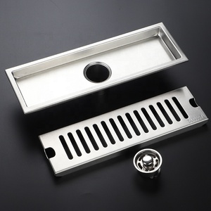 Dài kênh cống có thể tháo rời Grate Lọc vòi hoa sen thoát nước sàn Vàng phòng Tắm Vuông Brass thoát nước sàn - Product Image 5