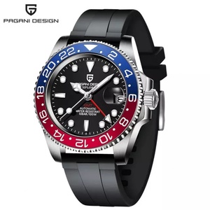 Reloj Pagani Design 1662 GMT de Alta Gama, Clásico, con Cristal de Zafiro, Bisel de Cerámica, Resistente al Agua, Automático, para Hombre - Product Image 1