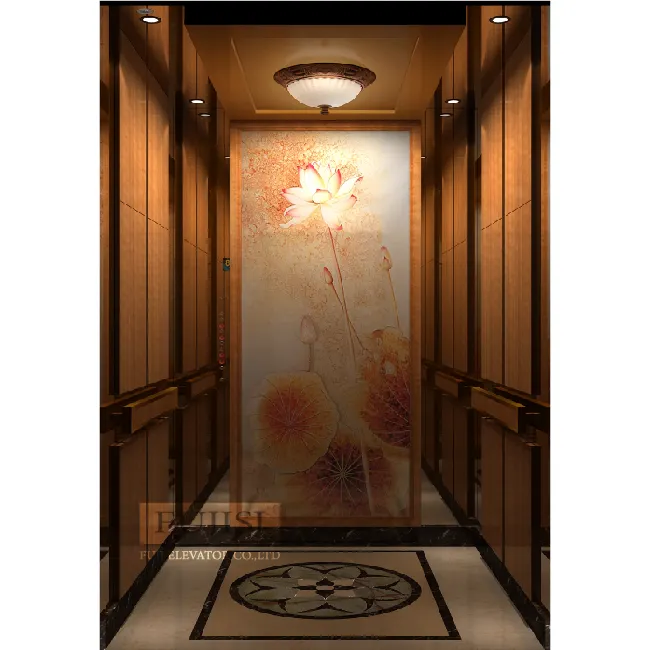 Ascenseur pour hôtel avec commande vvvf Décoration de luxe Mrl Fuji