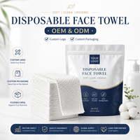 Serviettes faciales jetables écologiques, douces, non tissées, lingettes démaquillantes, fournisseur OEM ODM