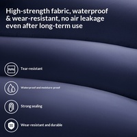 Canapé gonflable portable automatique à une touche pour l'extérieur, idéal pour les pauses déjeuner, les sorties à la plage, le camping ; Matelas pneumatique rechargeable en nylon