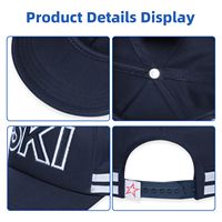 Casquette de baseball vintage personnalisée avec bandes latérales, casquette de baseball à 5 panneaux, casquette structurée rétro, casquette de baseball brodée avec logo