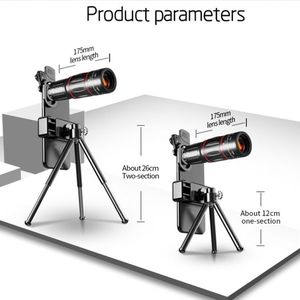 HD Phone <strong>Lenses</strong> <strong>4</strong> in <strong>1</strong> Telescope Zoom <strong>Lens</strong> 28X <strong>Wide</strong>-<strong>angle</strong> 0.6X Macro 20X Fisheye 198 Degrees With Tripod for Mobile Phone - Product Image 4