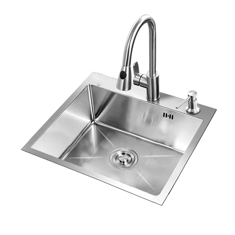 OEM/ODM Fauctory customized SUS304 stainless steel kitchen sink hand made sink