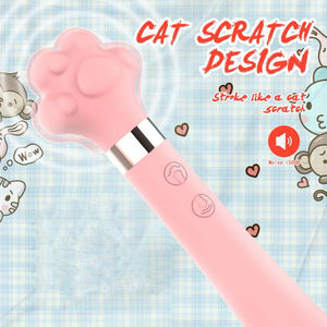 ויברטור מגרה נקודת ג' לנשים, מעסה פטמות בצורת טופר חתול, צעצועי מין לנשים - Product Image 2