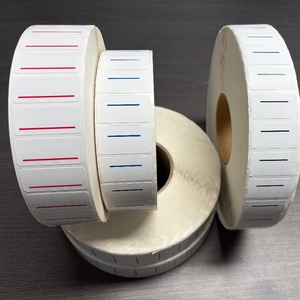 Proveedor mayorista de fábrica con certificación FSC que ofrece etiquetas adhesivas personalizadas (disponibles en azul/negro con detalles en línea roja). - Product Image 5