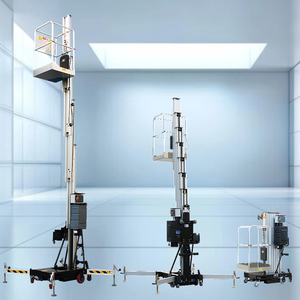 4m 6m 8m 10m 12m 14m Un mástil Vertical Aleación de aluminio Electric Man Lift empujar alrededor del mástil vertical - Product Image 1