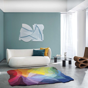 Alfombra de área de pila alta de Color Canyon vibrante, antideslizante duradera para sala de estar, dormitorio, pasillo - Product Image 5