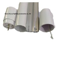 Kit de tubes LED T8 bicolores tout en plastique avec couvercle en aluminium pour usage en jardin, largeur 15 mm