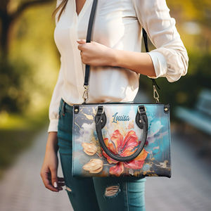 Hot Design My Propre Sac À Main <span class=keywords><strong>Flamboyant</strong></span> <span class=keywords><strong>Fleur</strong></span> Conception En Gros Sacs À Main Pour Les Femmes <span class=keywords><strong>De</strong></span> Luxe Logo Personnalisé - Product Image 2