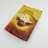 Grains de café arabica premium, chewing-gum, sac refermable réutilisable avec fermeture éclair, sac en plastique PE thermosoudé, couleur personnalisée, MOQ 100 pièces