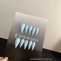 Ongles artificiels 3D faits main, couvrance totale, motif griffes de dragon et d'aigle, en ABS, avec colle – Meilleures ventes