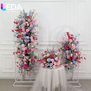 LEDA Wholesale Artificial Floral Runner Customized Floral <b>Props</b> Decoration Flower Row For Wedding Backdrop Table Decor - Product Image 6