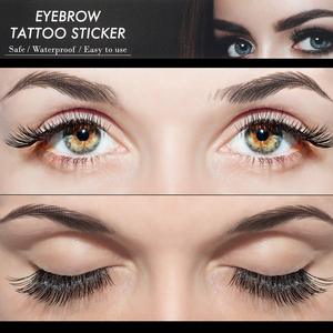 Tatuaje Temporal de Cejas 4D de Larga Duración, Resistente al Agua, Negro y Marrón, Adhesivo Desprendible, Cejas Postizas Naturales para el Rostro - Product Image 2