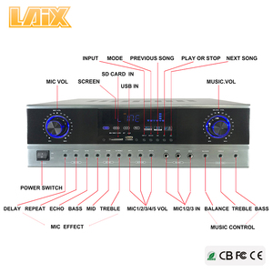 핫 세일 120W 이퀄라이저 원격 제어 전문 앰프 높은 powr 이퀄라이저 KTV 홈 시어터 앰프 - Product Image 3