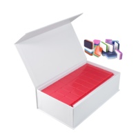 Mini boîte de présentation personnalisée pour ensemble Mahjong de voyage boîte de rangement de carreaux de Mahjong à fermeture magnétique accessoires de jeu mallette en carton