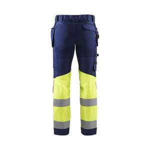 BLAKLADER - 155818118933D92 Pantalón Hi-Vis con elástico Azul marino/Amarillo-EAN 7330509653418 ROPA DE TRABAJO DE LA HI-VIS - Product Image 2