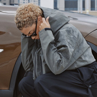 Veste imperméable et coupe-vent à effet hydrochromique personnalisée pour homme