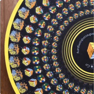 Optical Illusion <b>Turntable</b> <b>Mat</b> Round Plastic Non Slip For Vinyl Records Household Use - Product Image 5