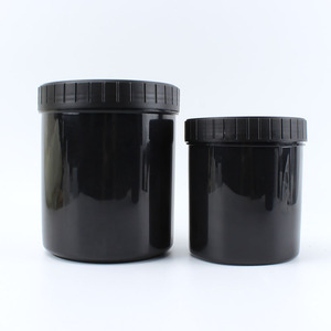 Nhà Máy 150G 300G 500G 600G 1000G HDPE Đen Nhựa Cấp Thực Phẩm Sữa Bổ Sung Protein Bột Lưu Trữ Lọ Container - Product Image 5