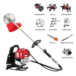 <b>Petrol</b> Grass Trimmer Brush <b>Cutter</b> 37.7cc 4 Stroke Power String Cutting Machine Grass Cutting Machine Garden Cow Long Mini Cuttin - Product Image 1