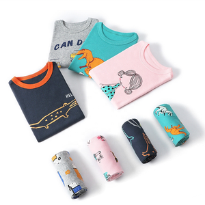 NuoHuaGarment venta al por mayor/ODM/OEM Material suave adolescente bebé Niñas <span class=keywords><strong>Ropa</strong></span> conjunto camisa de manga larga y pantalones pijama ajustado - Product Image 3