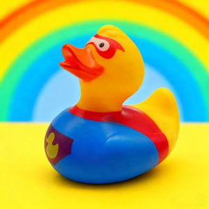 Jouets <span class=keywords><strong>de</strong></span> bain flottants en caoutchouc pour enfants, avec logo personnalisé, super-héros, sécurité, caoutchouc, bruyants, cognitifs, 3 pouces - Product Image 2