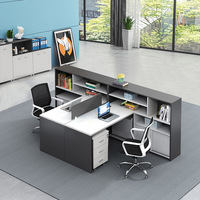 Meubles de bureau en bois bureau de poste de travail modulaire avec tiroir 2 4 6 8 personnes bureaux
