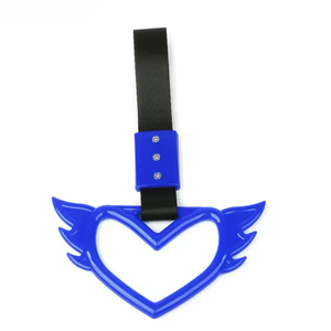 JDMotorsport88 Correa de Agarre para Coche con Diseño de Corazón Azul JDM, Anillo Tsurikawa, Correa para Tren, Autobús, Drift, con Correa Negra - Product Image 5