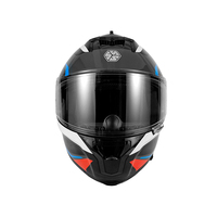 Casque de moto intégral personnalisé en ABS, double visière, certifié ECE R22.06, modulaire, acceptant les commandes OEM - Vente chaude
