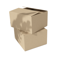 Cajas de Cartón Corrugado de Doble Pared Marrón Natural, 5 Capas, Forro de Esponja Resistente, Laminación Mate, Reciclables, para Mudanza de Armarios
