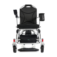 Fauteuil roulant électrique D26 pliable motorisé avec dossier et repose-pieds réglables, porte-gobelet standard – Fournisseur d'usine en Chine