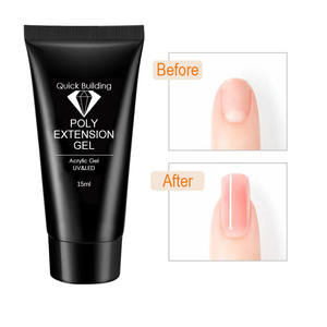 Kit de construction d'ongles en poly acrygel couleur unie 15 ml, durcissement UV LED, pour salon et DIY - Product Image 5