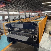 Machine automatique de formage à froid de panneaux de toiture trapézoïdaux PLC hydraulique CE ISO pour bâtiments industriels et commerciaux