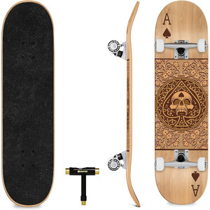 SKATRO Skateboard Professionale 31" Completo - Ruote in PU ad Alta Velocità, Tavola in Alluminio, Grip Tape per Adulti - Product Image 3