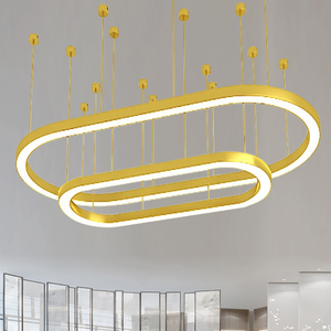 โคมไฟระย้าวงแหวน LED รุ่น TW5075C สไตล์โมเดิร์น ดีไซน์สร้างสรรค์สำหรับสำนักงาน ร้านค้า ล็อบบี้ และโครงการต่างๆ - Product Image 2