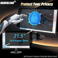 Filtre de confidentialité en gros, amovible, anti-espionnage, anti-reflet, anti-lumière bleue, anti-traces de doigts pour écran de bureau ASUS 21,5 pouces 16:9