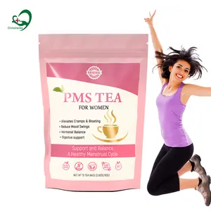 चाइनाहर्ब्स 100% प्राकृतिक जड़ी बूटी निजी लेबल चक्र मासिक धर्म दर्द निवारक चाय महिला स्वच्छ गर्भ डिटॉक्स चाय पीएमएस अवधि चाय