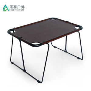 โต๊ะพับกลางแจ้ง 68x50x41 ซม. สไตล์อังกฤษ ไม้โอ๊ค เหล็กคาร์บอนสูง ใช้งานได้หลากหลายสำหรับการตั้งแคมป์ - Product Image 2